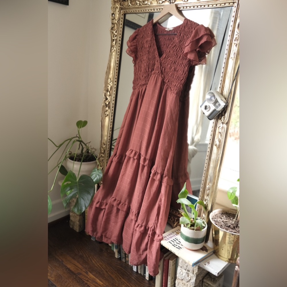 Maxi Dress with Ruffles
